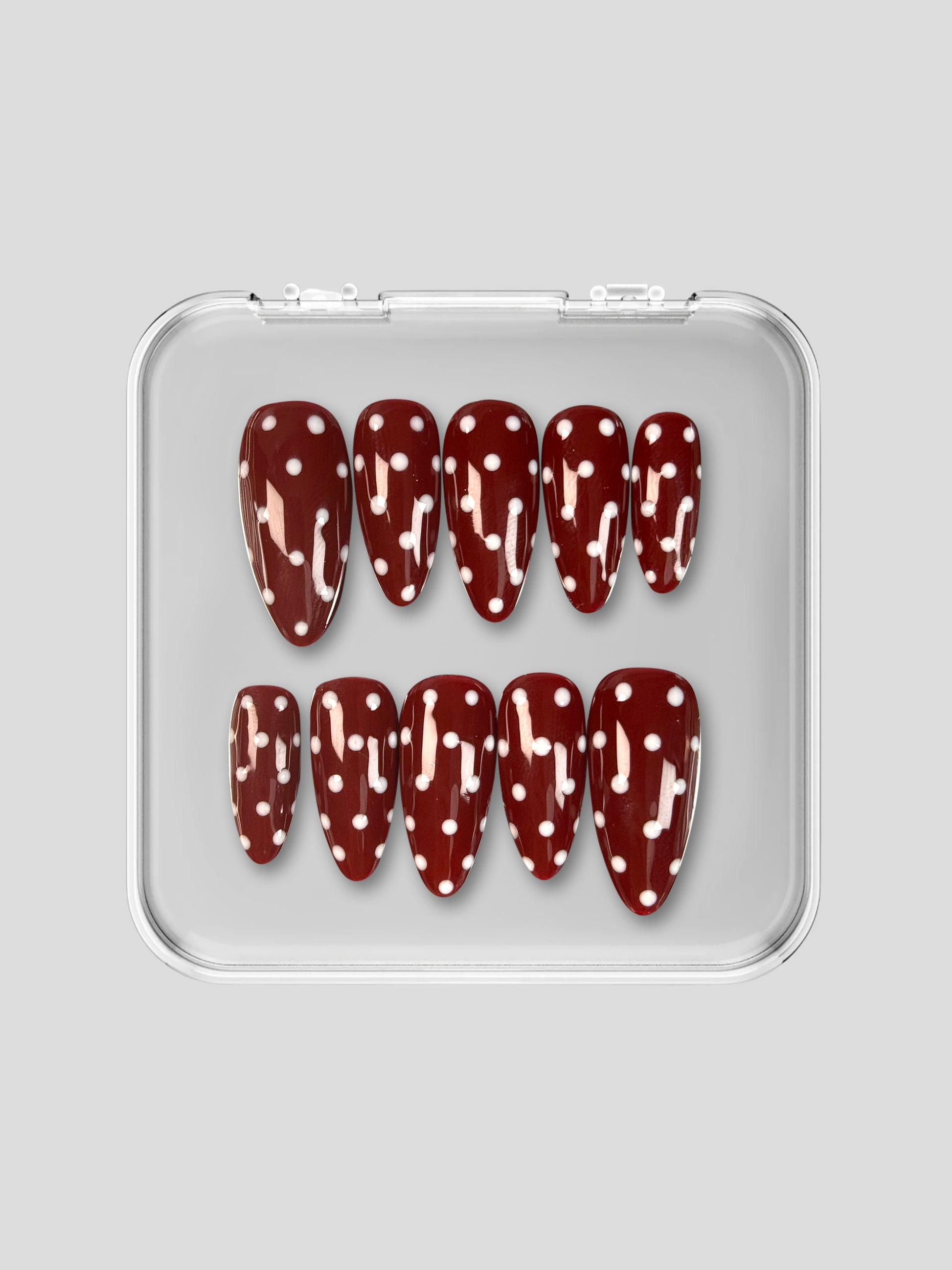 Crimson Polka Charm