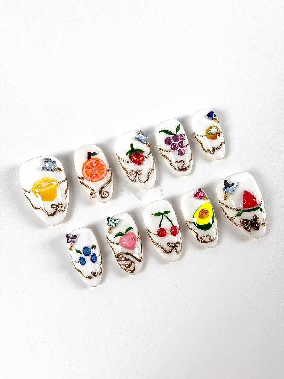 Fruity Charm - Press On Nails