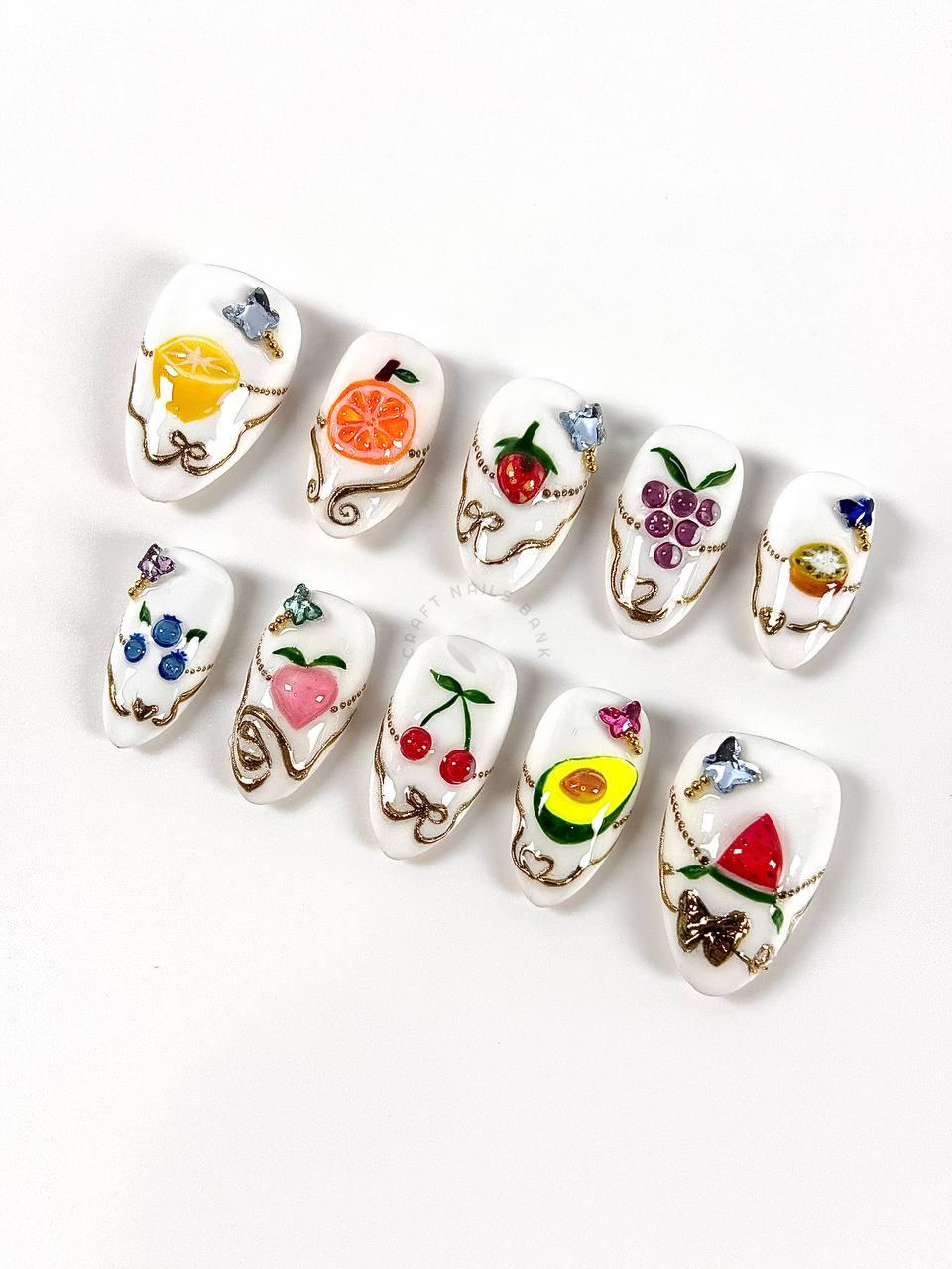 Fruity Charm - Press On Nails