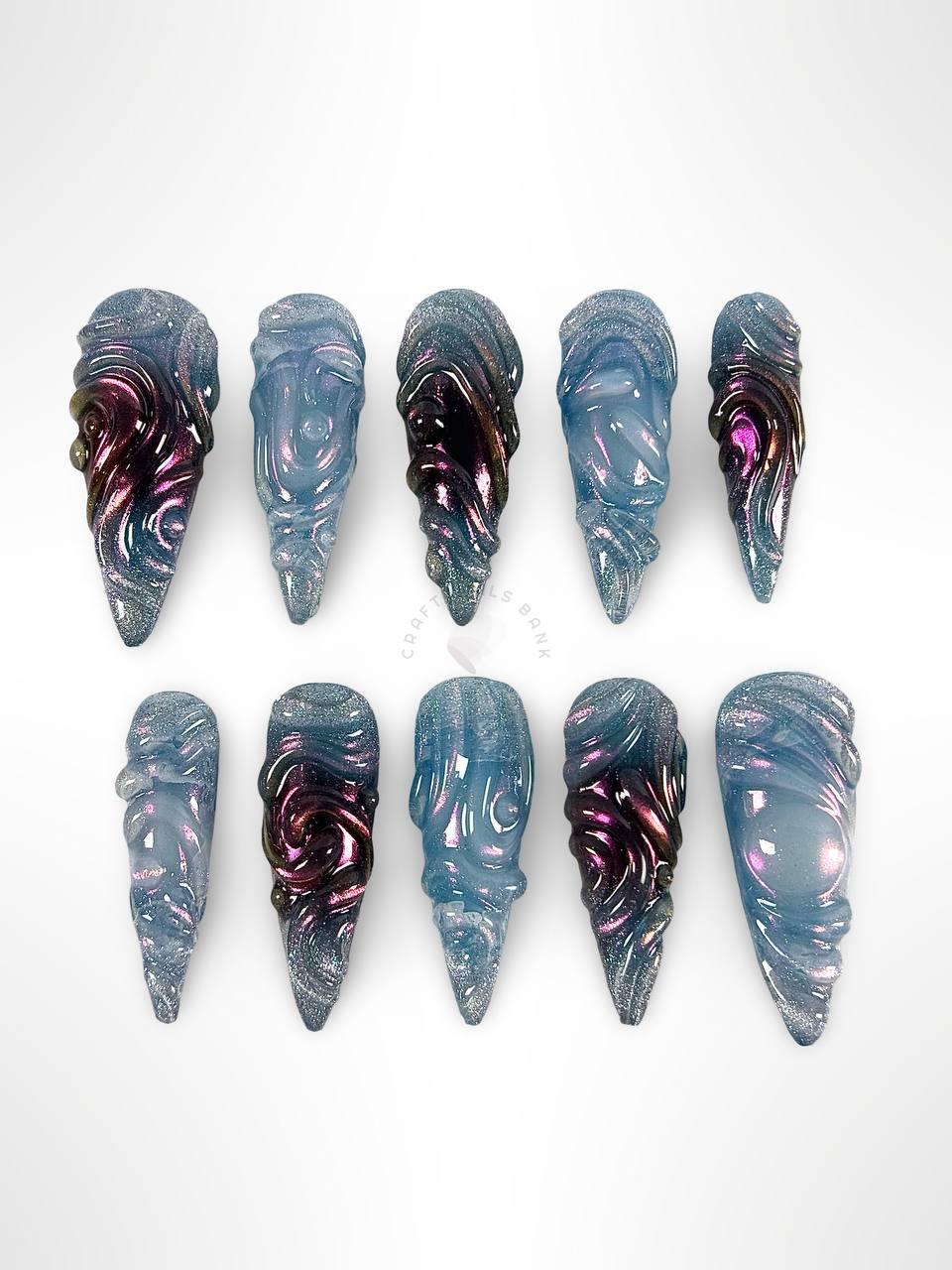 Purple Galaxy - Press On Nails