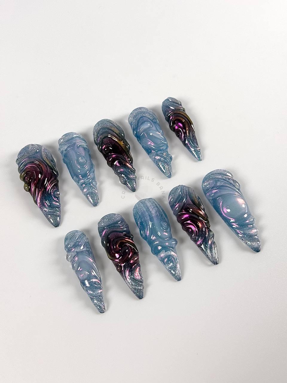 Purple Galaxy - Press On Nails