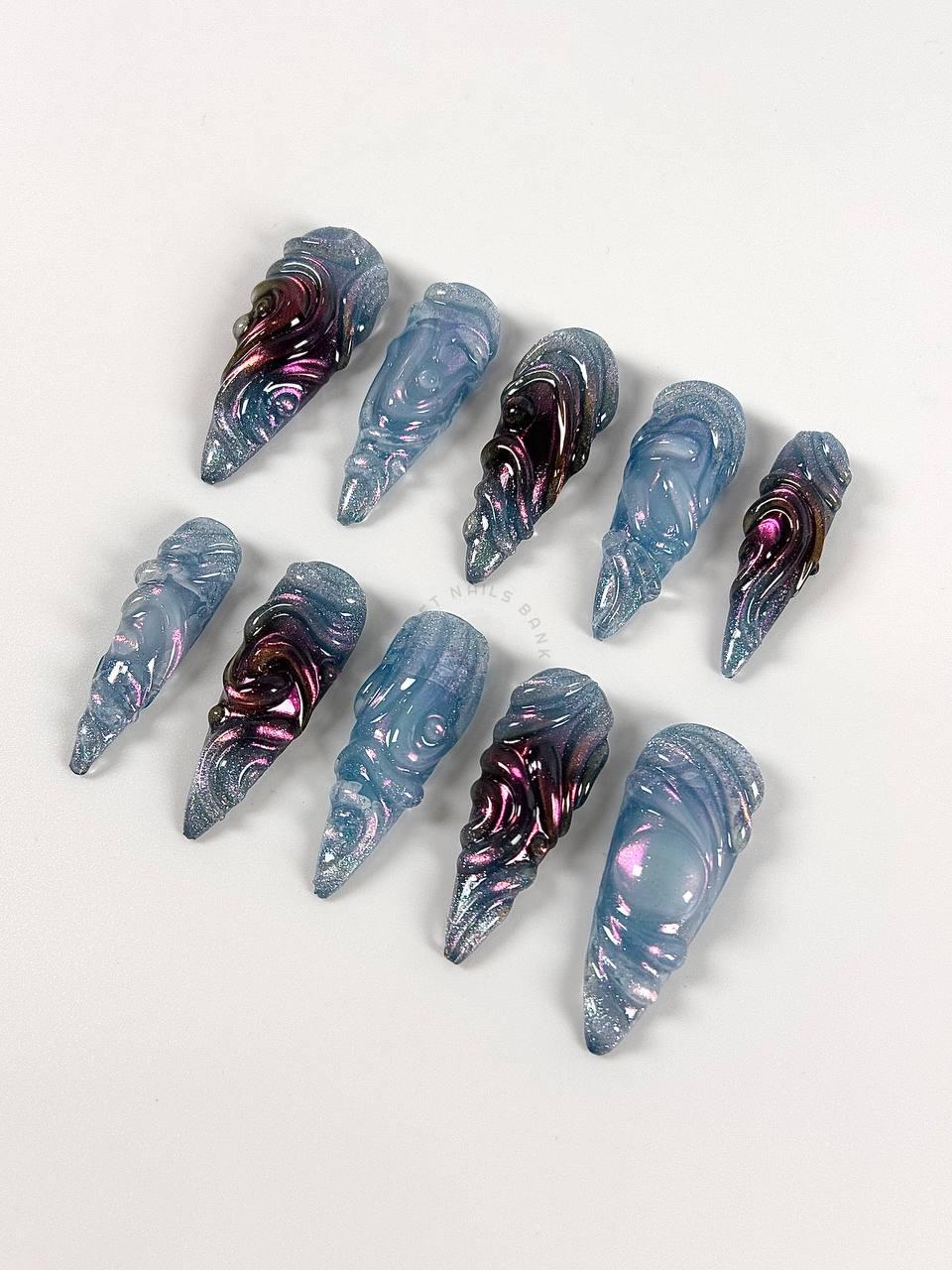 Purple Galaxy - Press On Nails